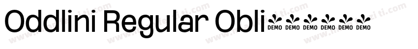 Oddlini Regular Obli字体转换